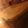 Industrial design scaffold plank coffee table with hairpin legs
