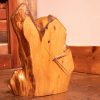 Free standing rustic clock made from elm wood