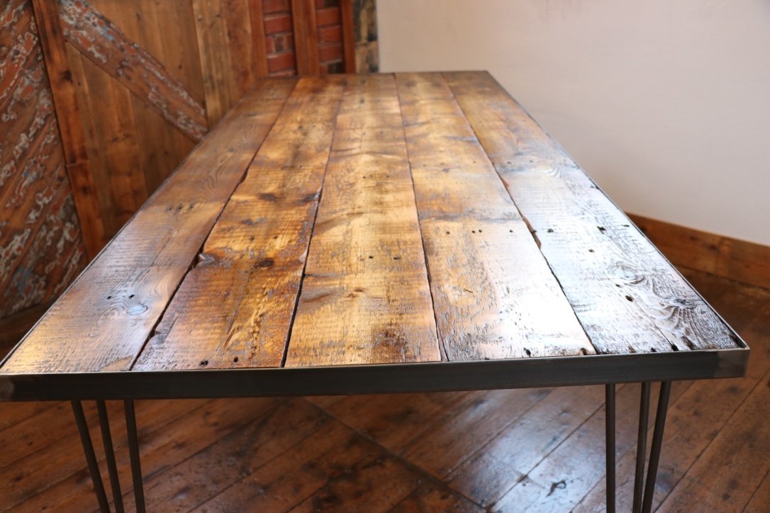 Dining Table Made From Reclaimed, Custom Made Dining Tables Uk