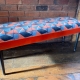 patterned Fabric bench