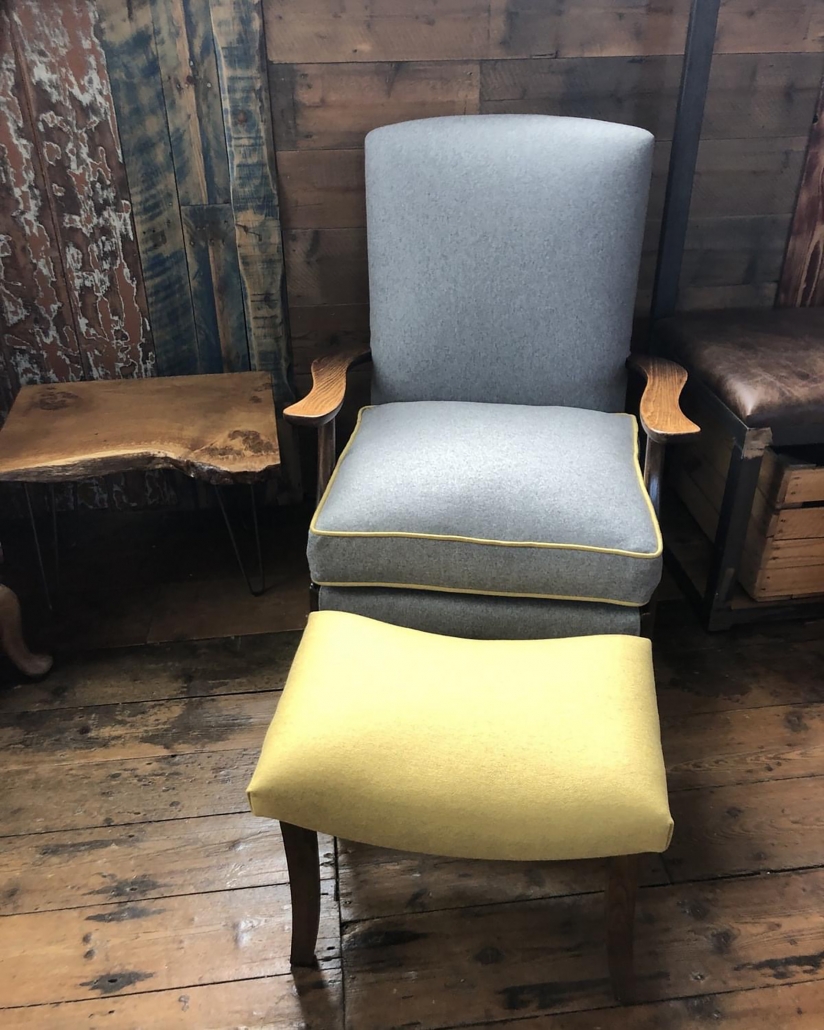 custom upholstered armchairs