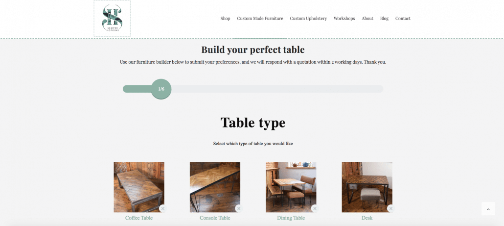 Custom furniture builder