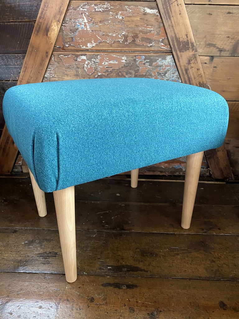How to Make a Footstool/Stool or Bench with Pleated Corners DIY Online Course with Frame Kit