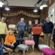 Akerlof B-Corp Team building activity for small groups making bespoke stools in a creative workshop