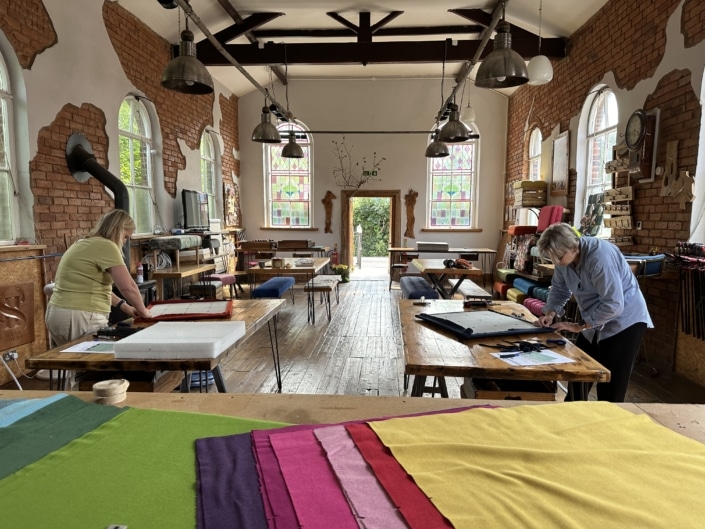 Fabric choices for noticeboard workshop