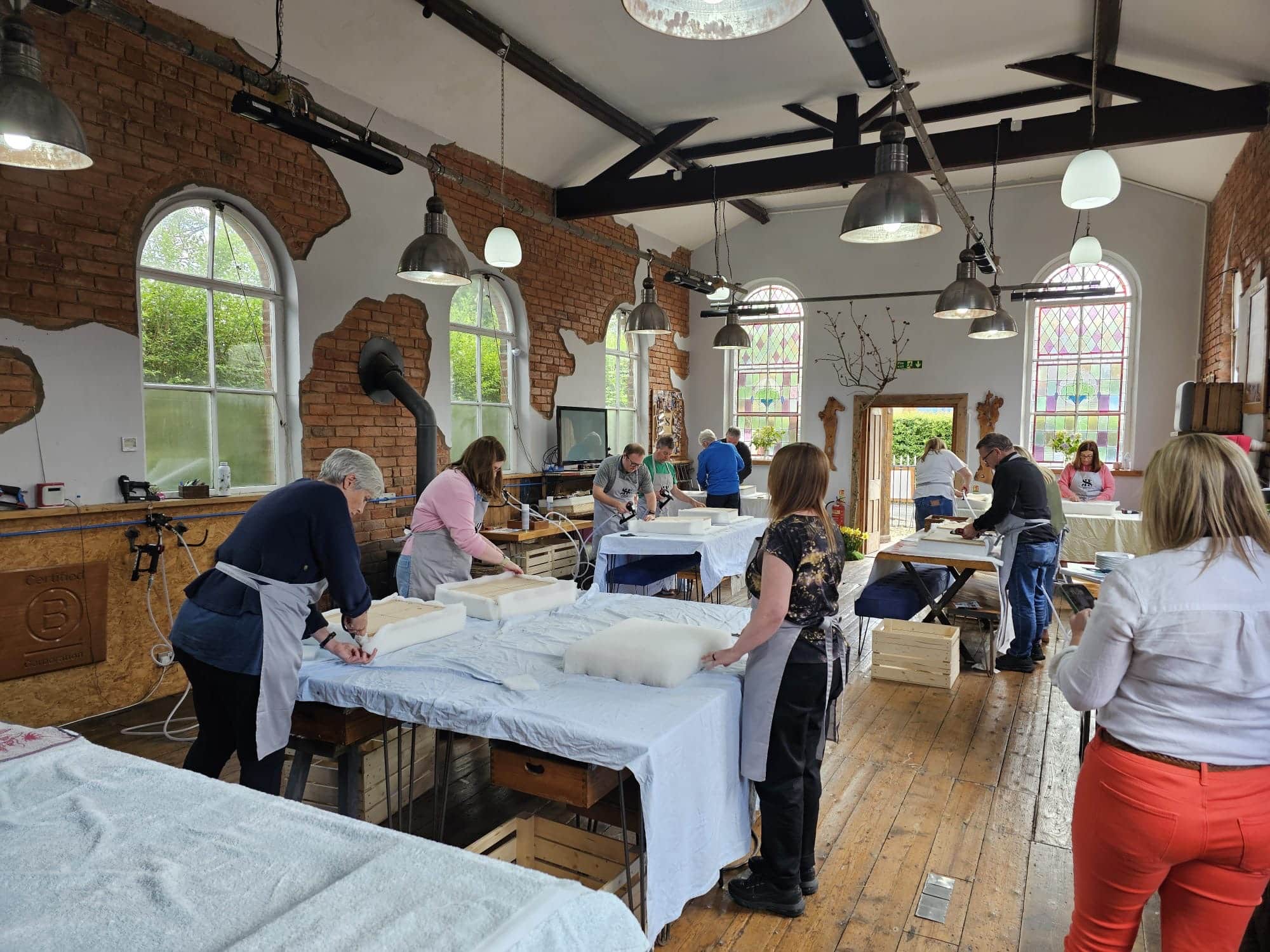 Emma running an Interior Design Workshop for beginners in Cheshire