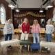 Private group upholstery workshop in chapel setting
