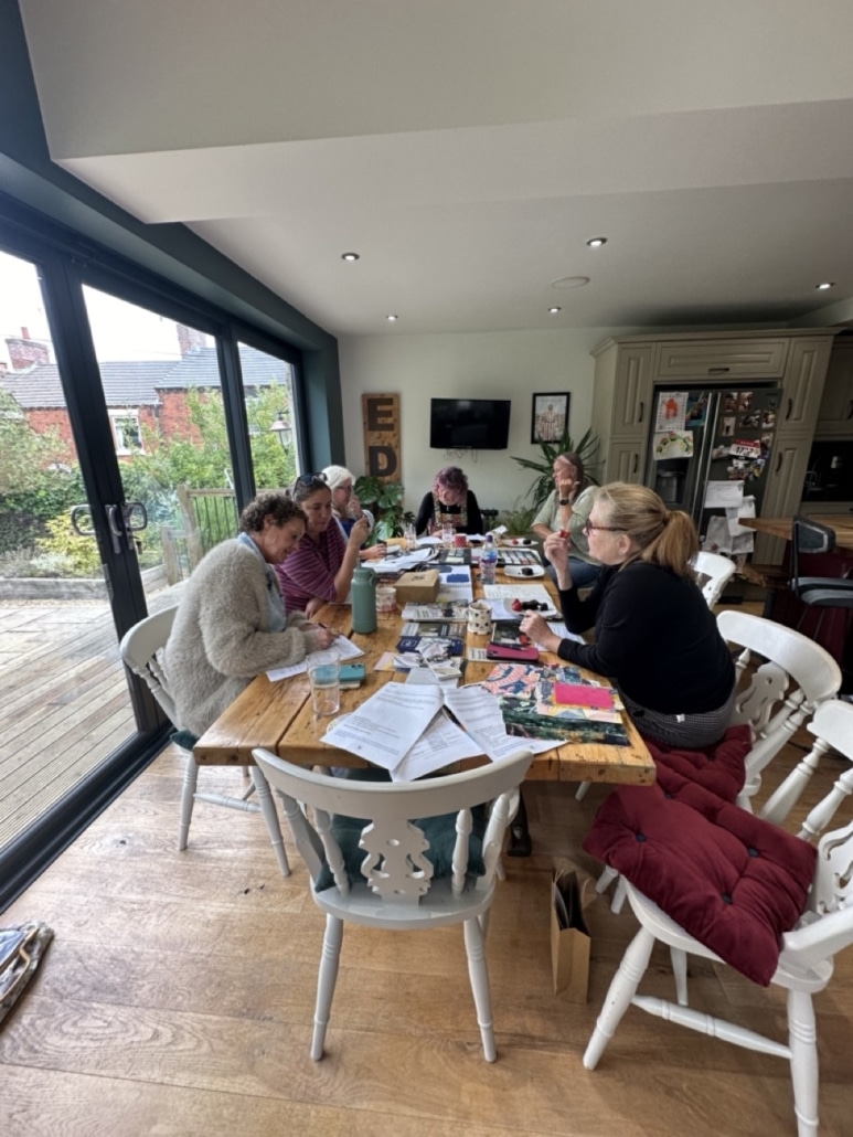 Design & Transform Your Room participants working through their interior design ideas together at a workshop in Cheshire.